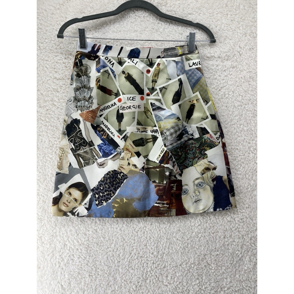 Christopher Kane Limited Mini Skirt Size 4 Runway 2016 Mixed Print Iconic Chic